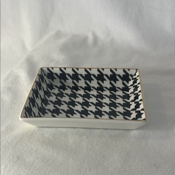 J. Crew -  Black and White Houndstooth Tray - Picture 6 of 6